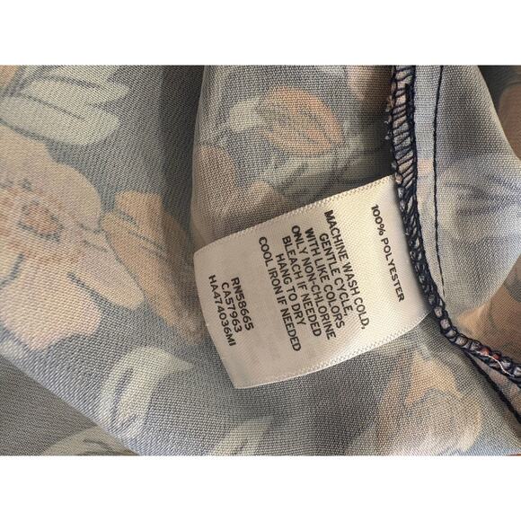 HALOGEN Sheath Dress | Floral Long Sleeve Mini Exposed Back Zipper | XL | NWT - Picture 10 of 10